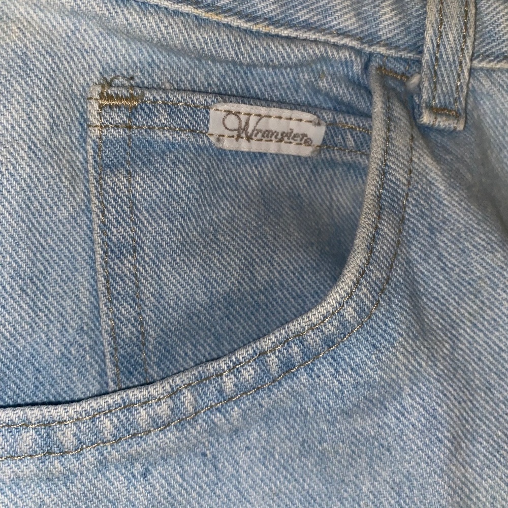 90s Vintage Wrangler Mom Jeans - Light Blue